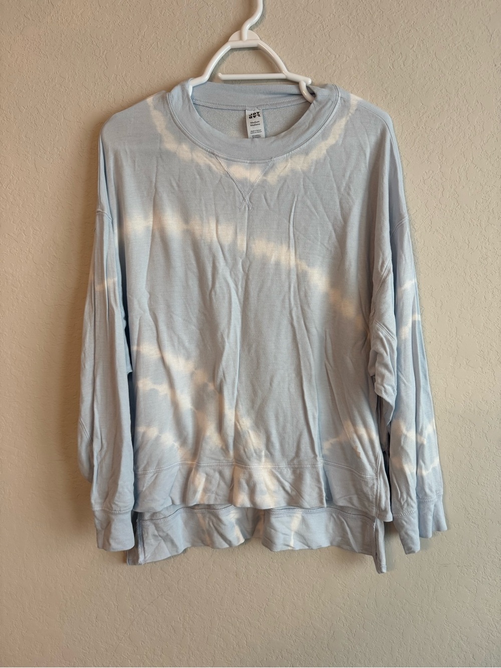 Joylab Blue Tie Dye Long Sleeve Top